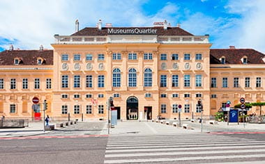 The Museumsquartier district of Vienna, Austria